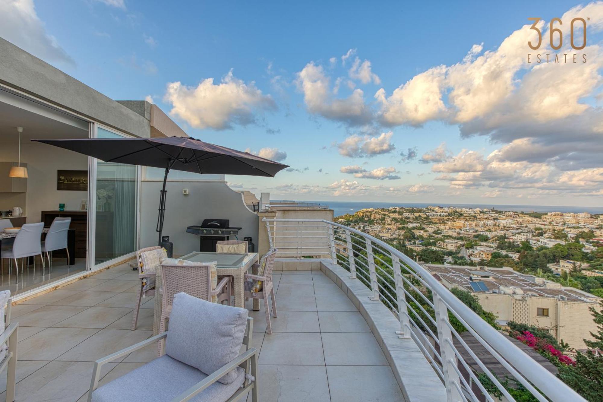 Appartamento Lovely Mellieha With Stunning Terrace & Views By 360 Estates
