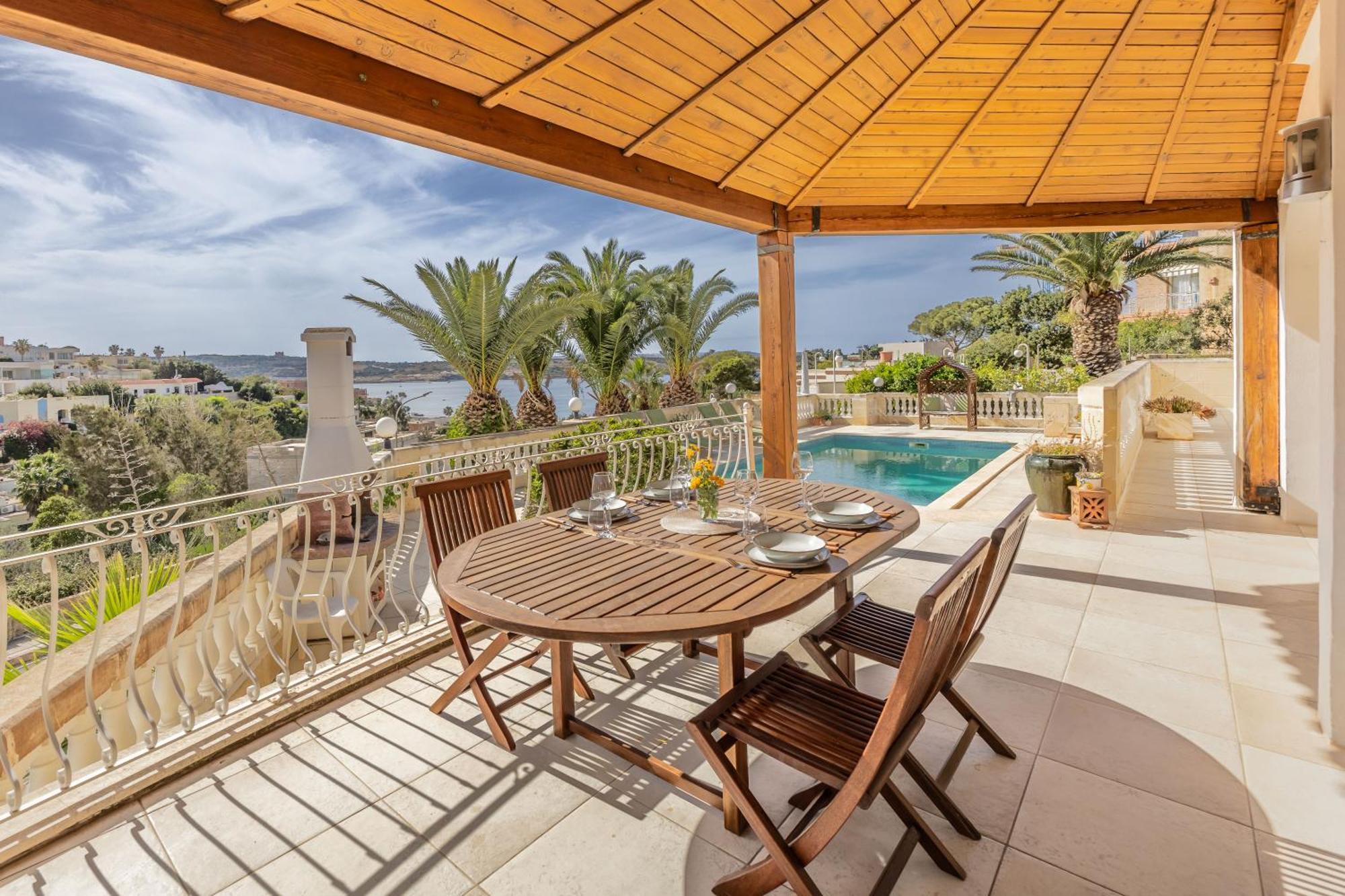 Azure Dream: Lux 4-bed With Pool, Sea View & Garage Вилла